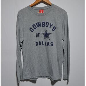 Nike NFL Dallas Cowboys Men's Long Sleeve Shirt Gray & Blue Size Large